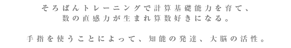 そろばんトレーニング